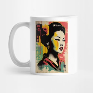 Vintage woman in pop-art style Mug